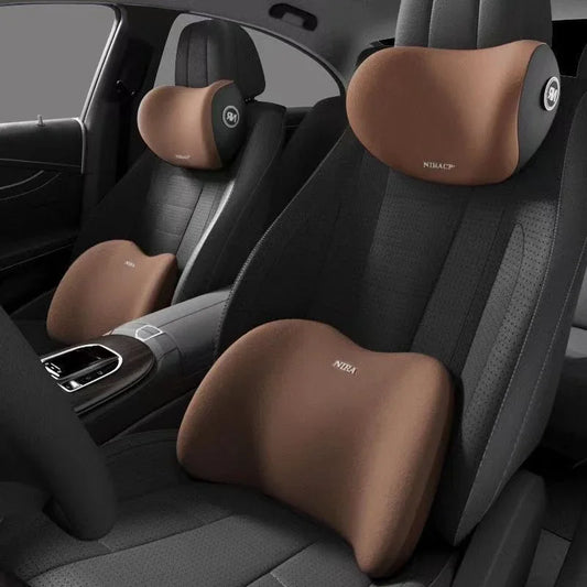 Car Headrest/Lumbar Support Car Neck Pillow Waist Cushion
